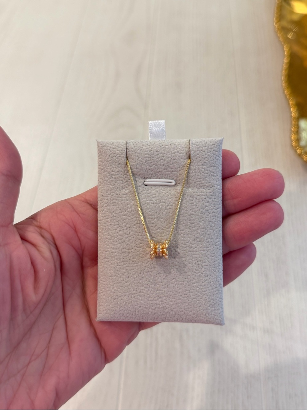 Gold Butterfly Pendant Necklace - Elegant Women's Jewelry, 18k gold plated